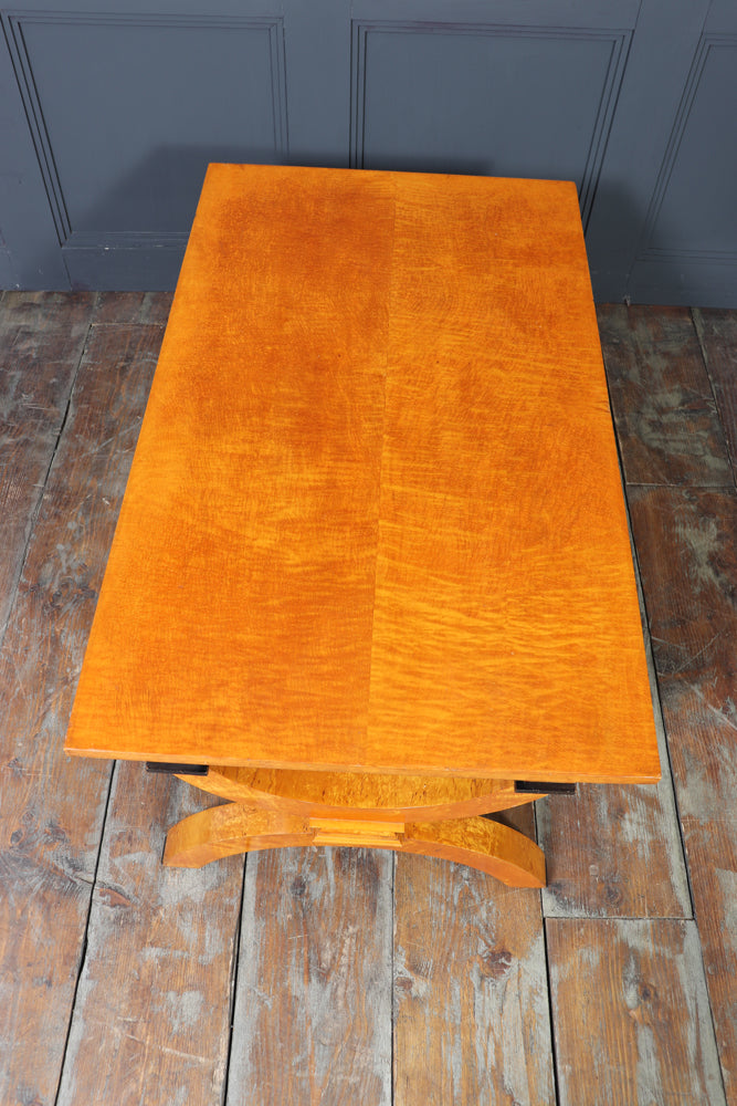 Art Deco Sycamore and Karelian Birch Coffee Table