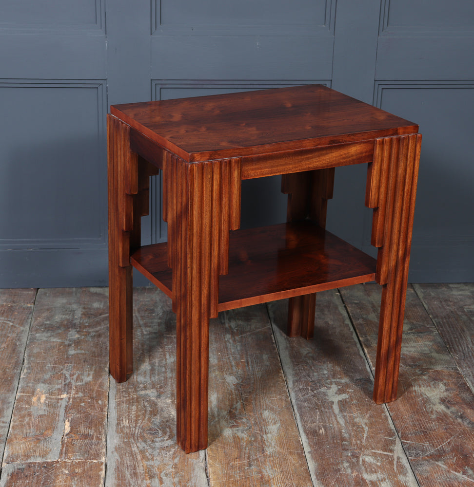 Art Deco End Table in Rosewood