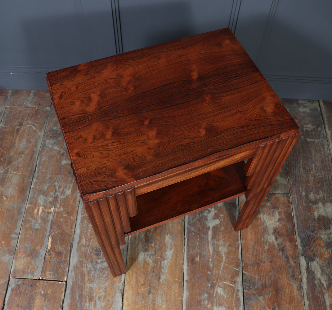 Art Deco End Table in Rosewood