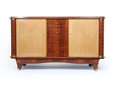 French Art Deco Rosewood and Oak Sideboard