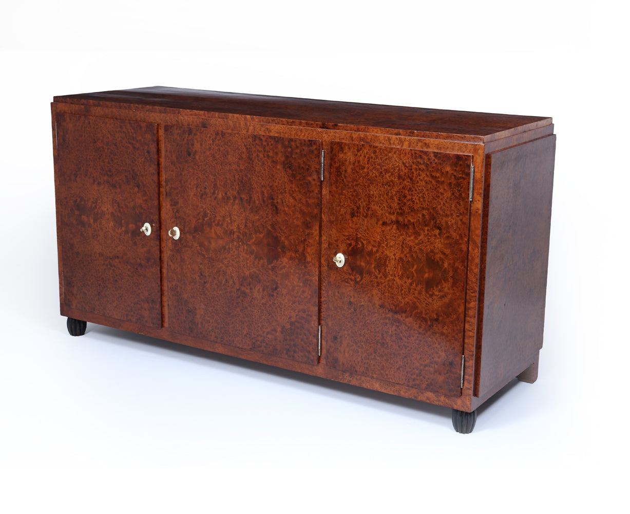 French Art Deco Thuya and Oak Sideboard