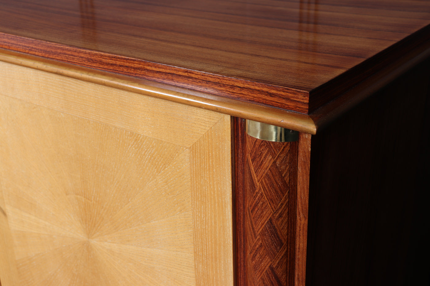 French Art Deco Rosewood and Oak Sideboard