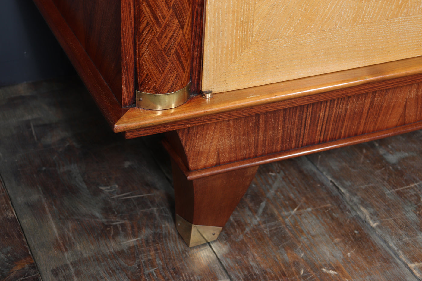 French Art Deco Rosewood and Oak Sideboard