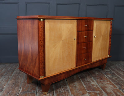 French Art Deco Rosewood and Oak Sideboard