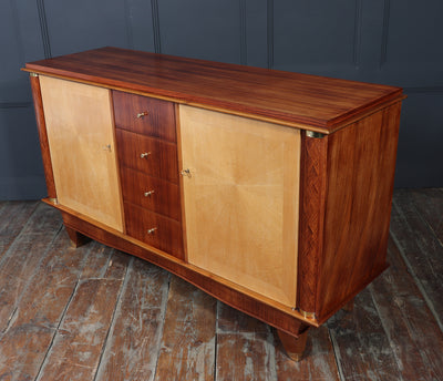 French Art Deco Rosewood and Oak Sideboard