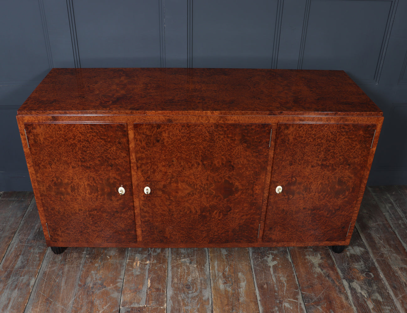 French Art Deco Thuya and Oak Sideboard