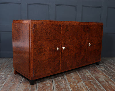 French Art Deco Thuya and Oak Sideboard