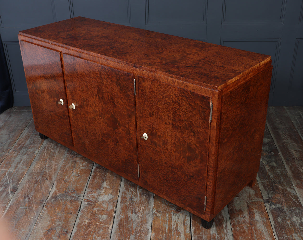 French Art Deco Thuya and Oak Sideboard