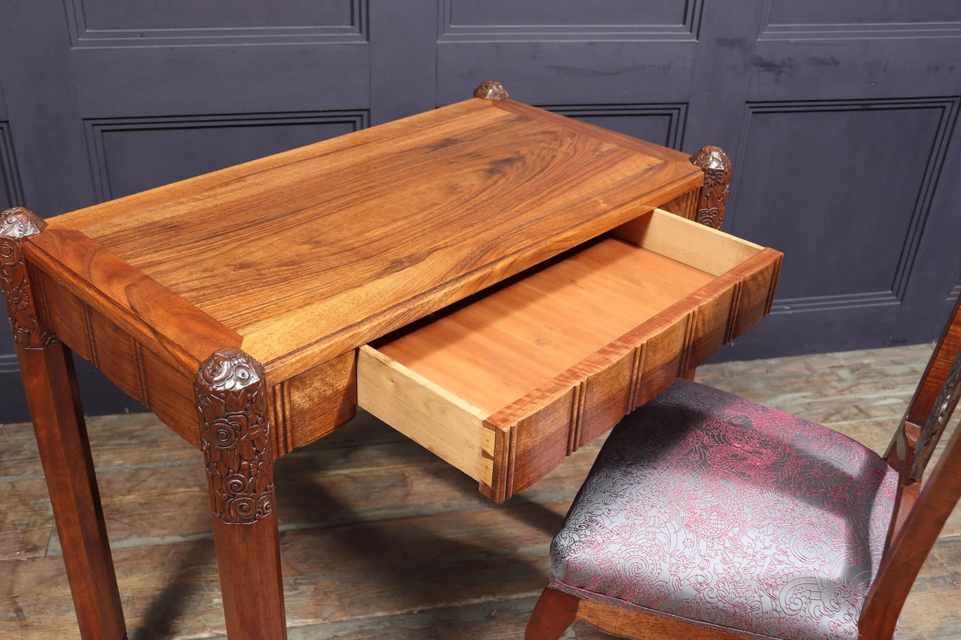 Art Deco Writing Table and Chair by Sue et Mare