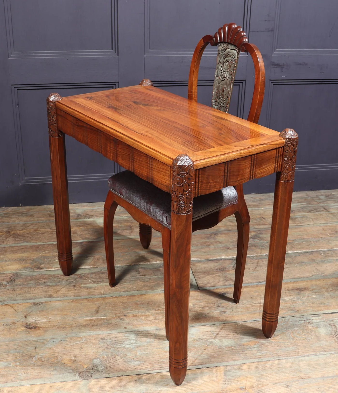 Art Deco Writing Table and Chair by Sue et Mare