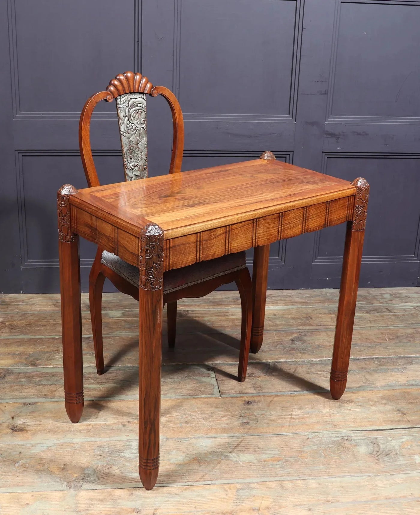 Art Deco Writing Table and Chair by Sue et Mare