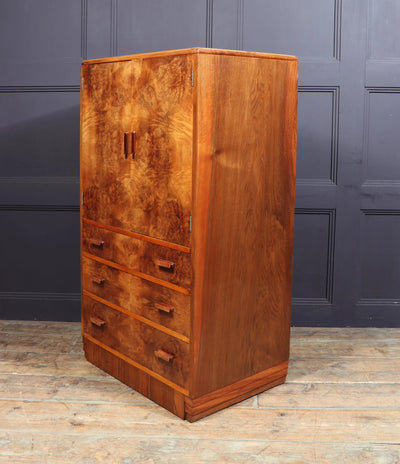 Art Deco Burr Walnut Tallboy