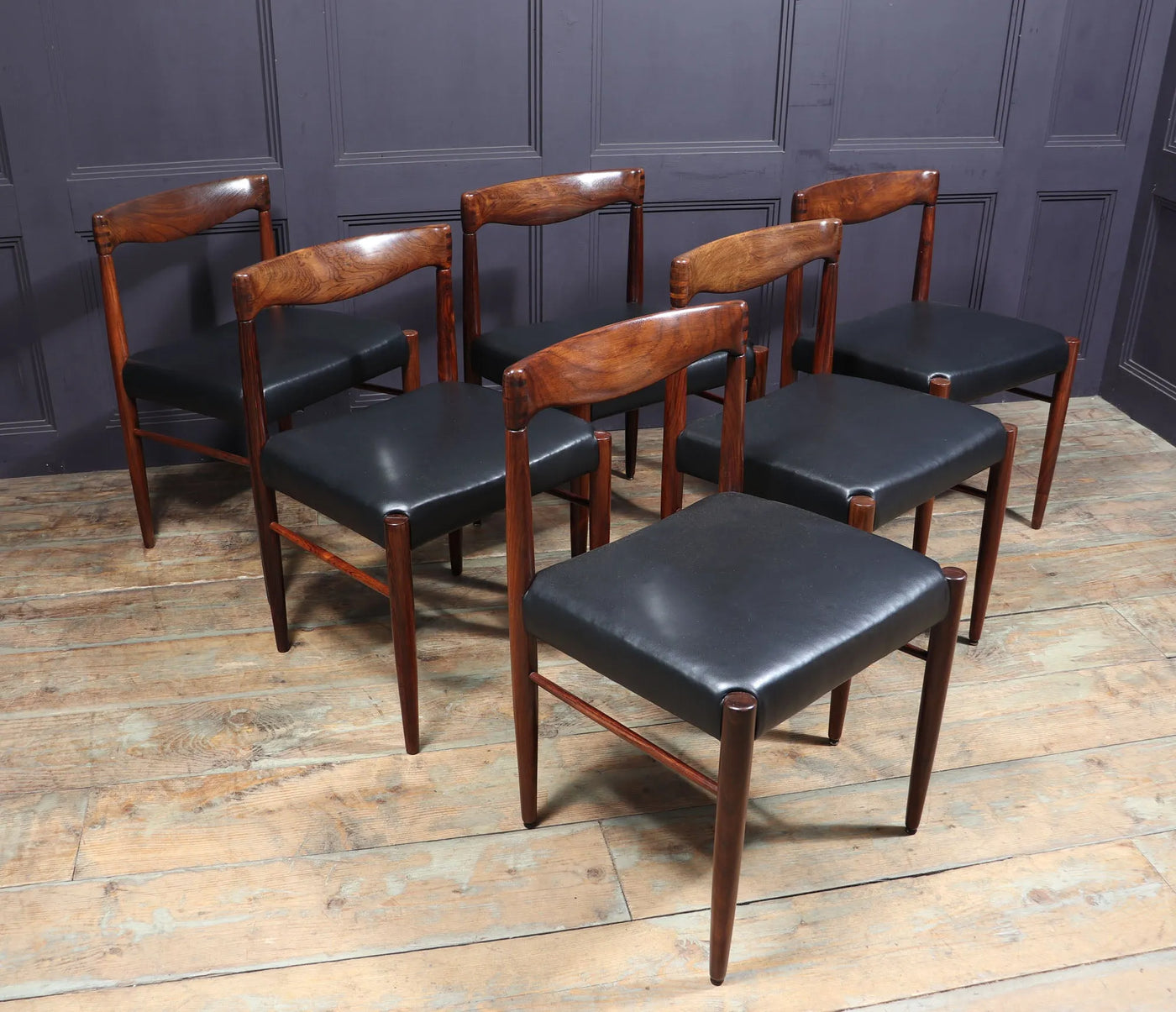 Set of 6 Mid Century Dining Chairs by Bramin