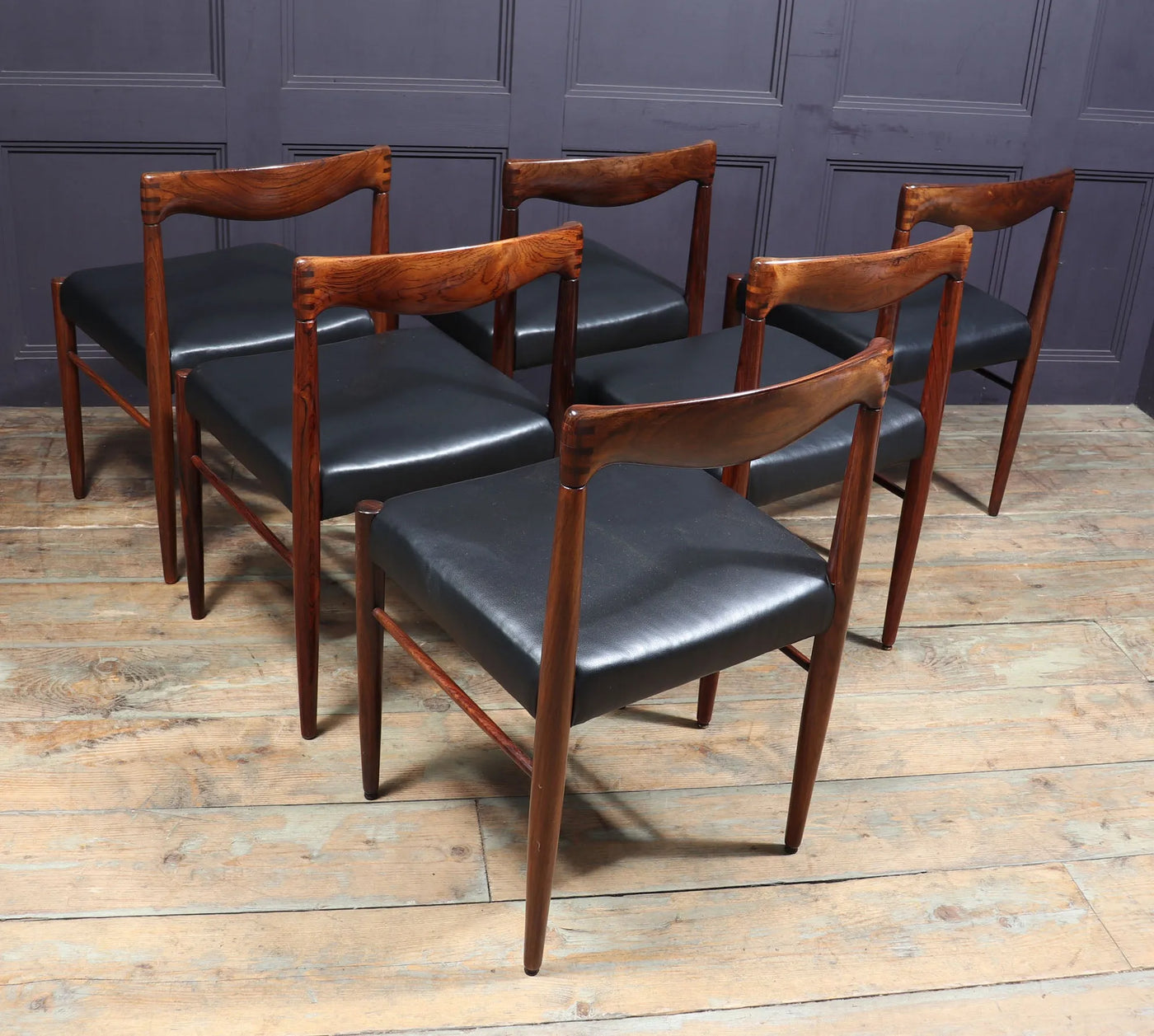 Set of 6 Mid Century Dining Chairs by Bramin