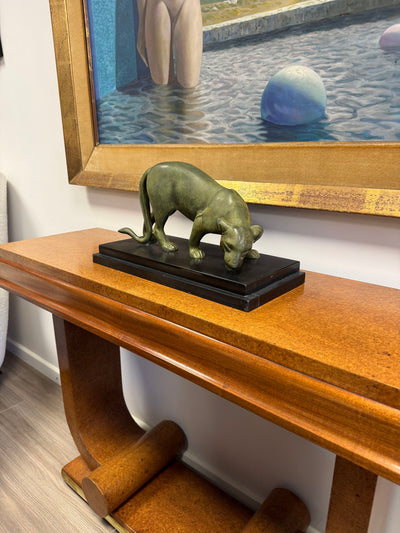 French Art Deco Bronze Panther by Irénée Rochard, c.1920s
