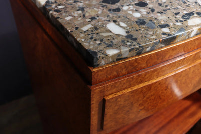 Pair of Art Deco Bedside Cabinets in Amboyna