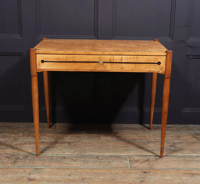 French Art Deco Writing Desk in Sycamore