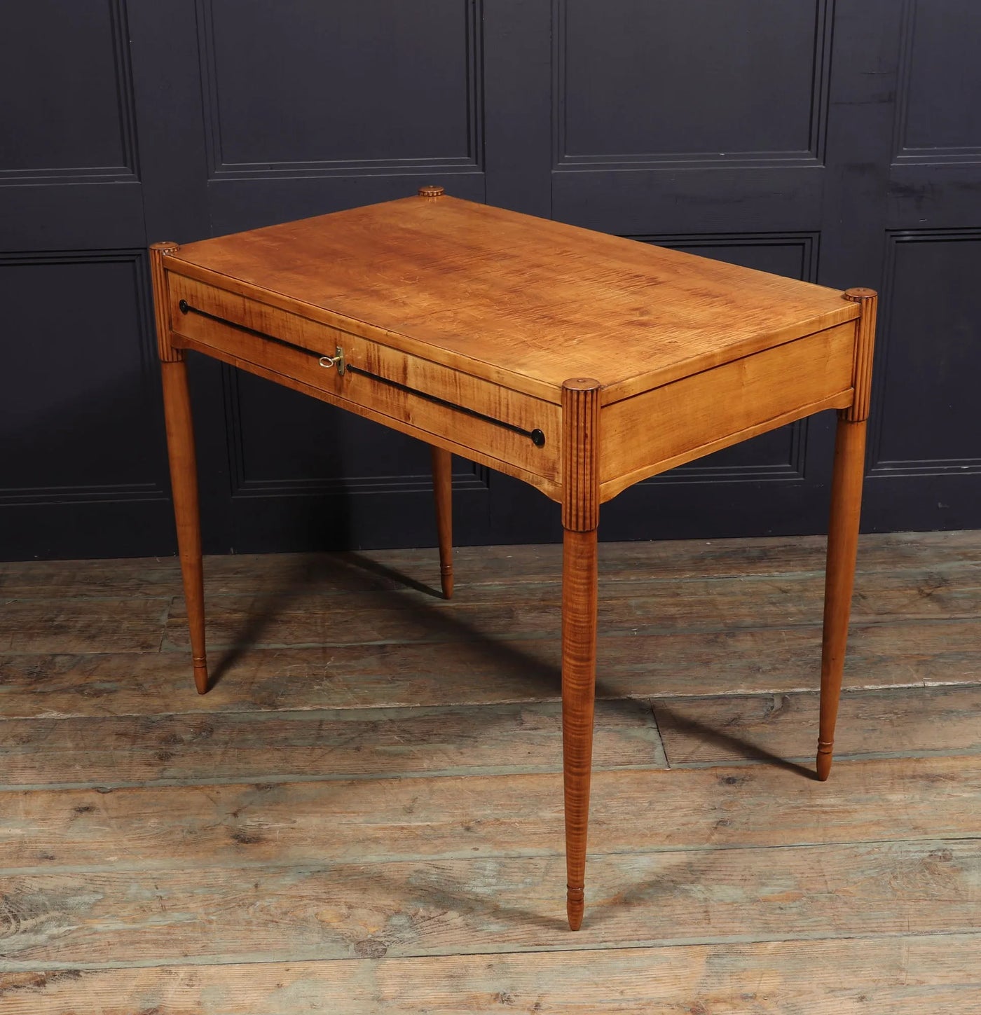 French Art Deco Writing Desk in Sycamore