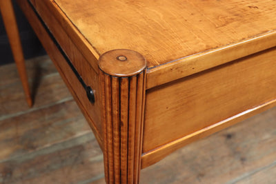 French Art Deco Writing Desk in Sycamore