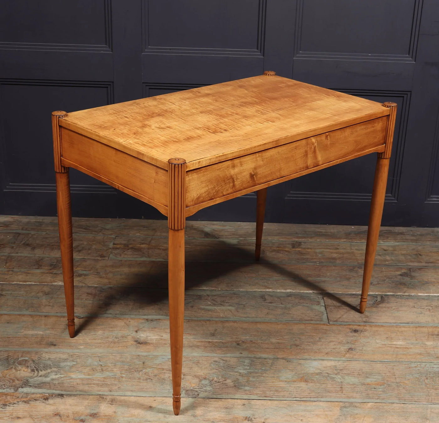 French Art Deco Writing Desk in Sycamore