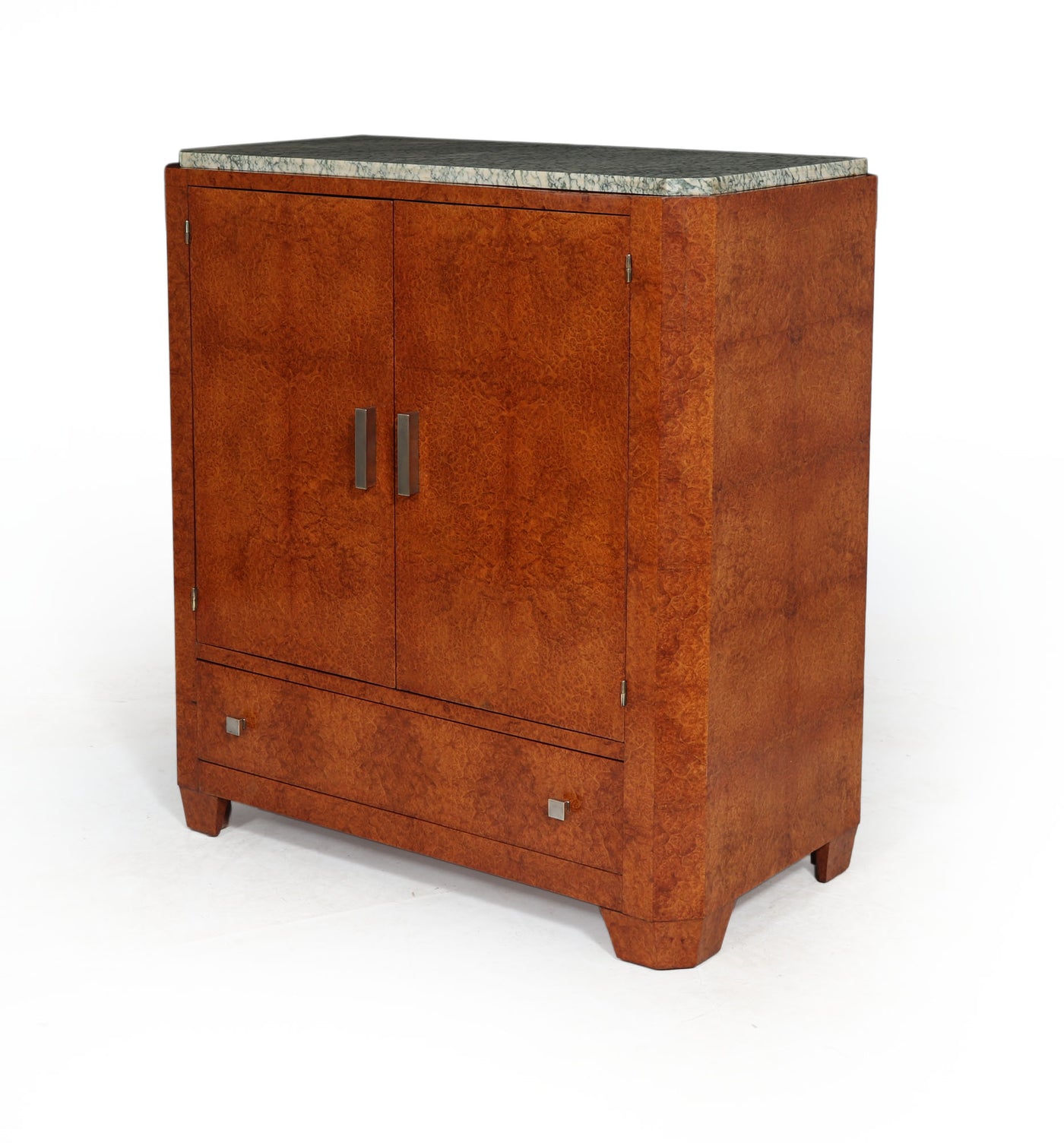 French Art Deco Commode in Amboyna angle