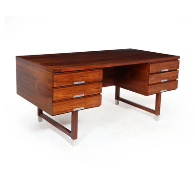 Mid century Danish Rosewood Desk EP401 side