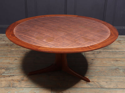 Mid Century Coffee Table with Copper Top