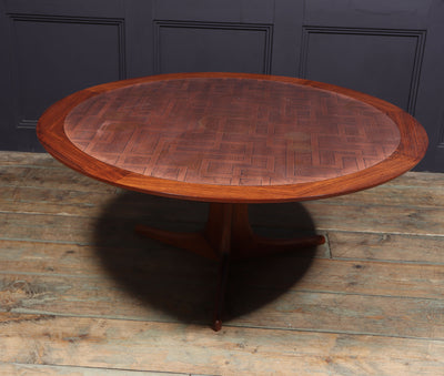 Mid Century Coffee Table with Copper Top
