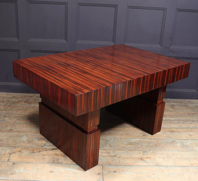 Italian Art Deco Desk in Macassar Ebony