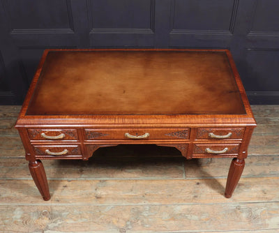 French Art Deco Desk in Pomelle Sapele