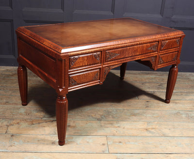 French Art Deco Desk in Pomelle Sapele