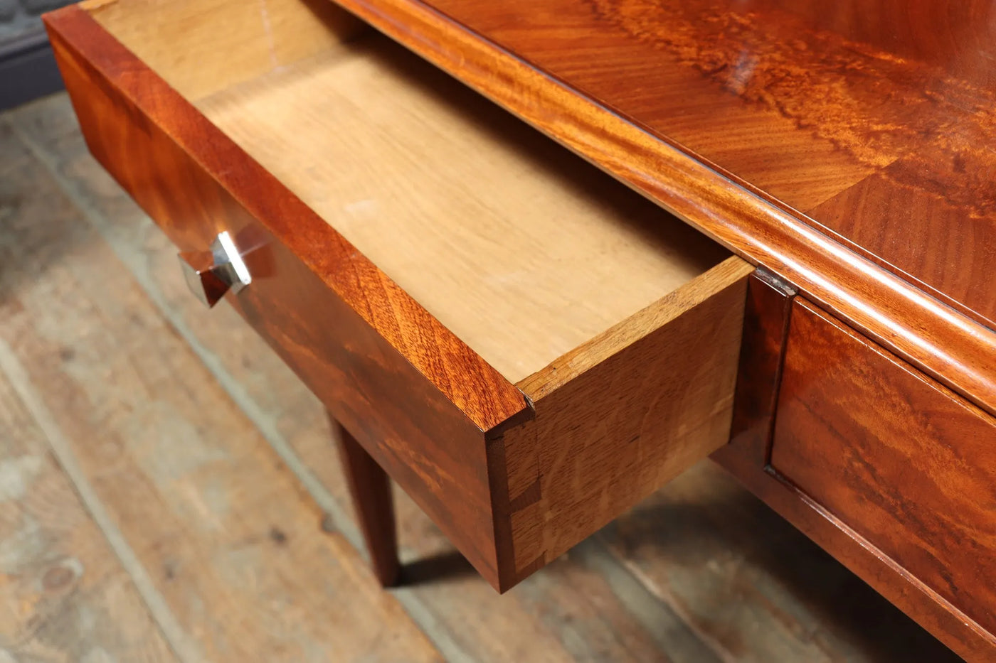 French Art Deco Dressing Table in  Walnut