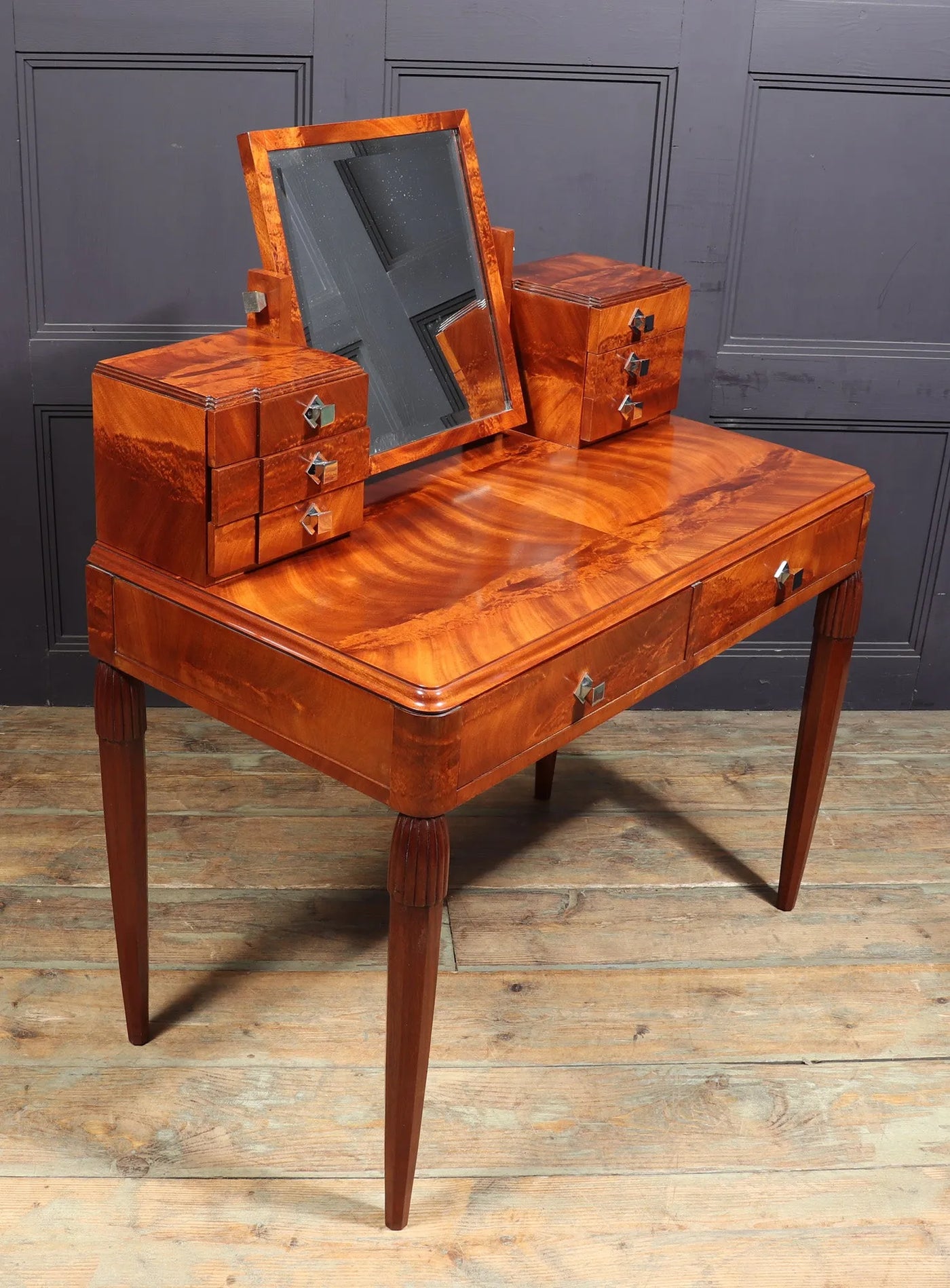 French Art Deco Dressing Table in  Walnut