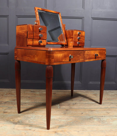 French Art Deco Dressing Table in  Walnut