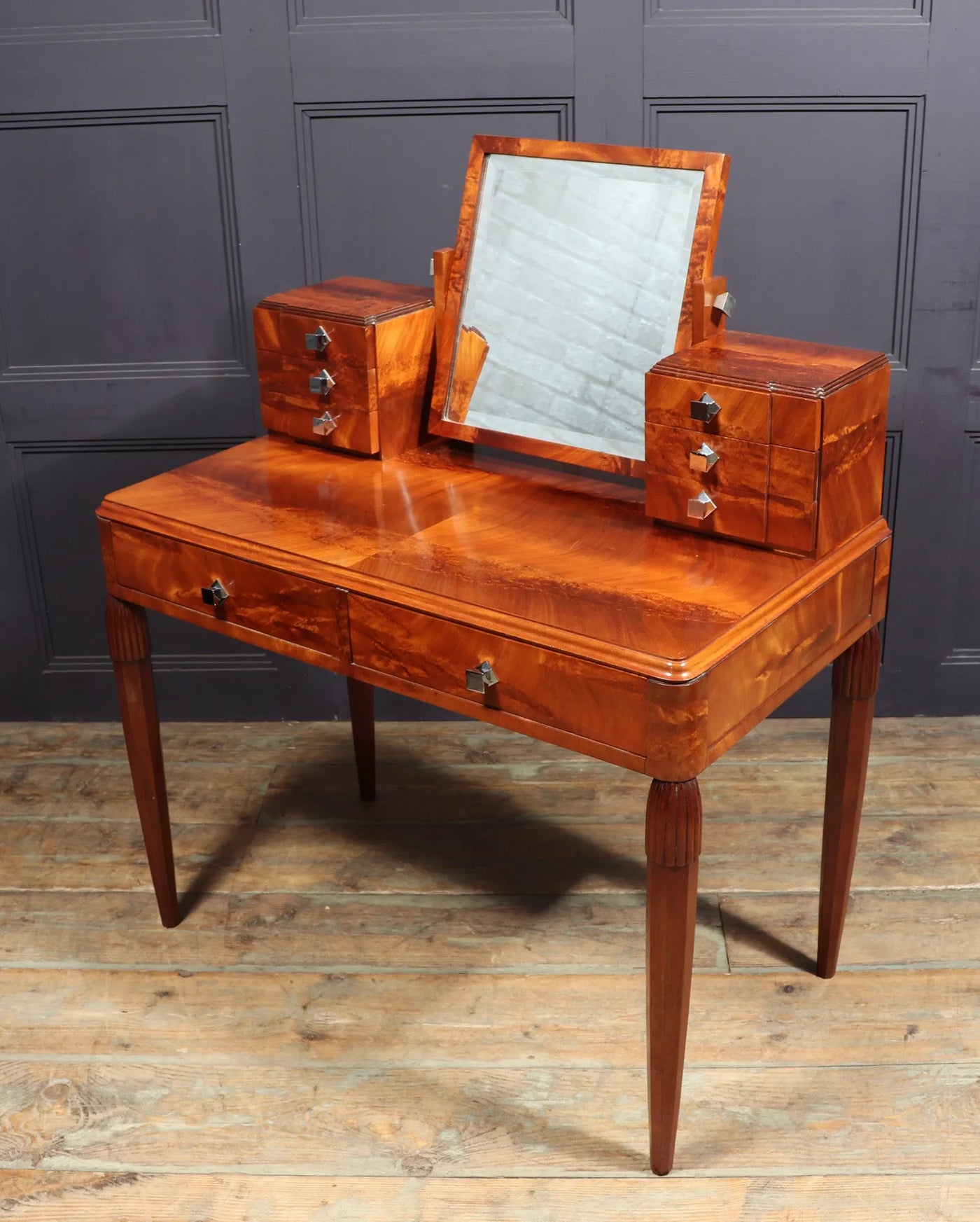 French Art Deco Dressing Table in  Walnut