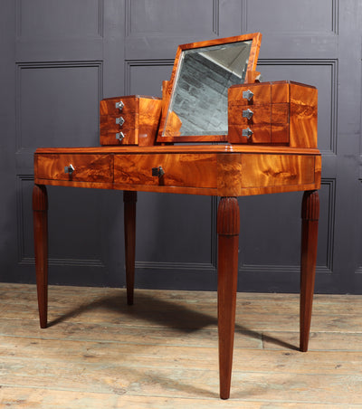 French Art Deco Dressing Table in  Walnut