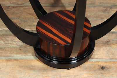 French Art Deco Macassar Ebony side Table