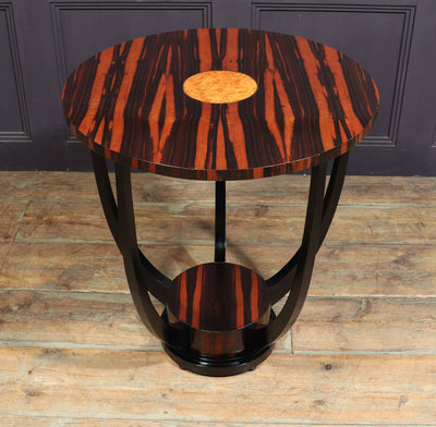 French Art Deco Macassar Ebony side Table