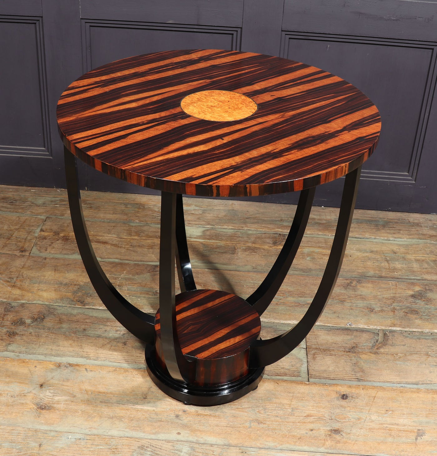 French Art Deco Macassar Ebony side Table