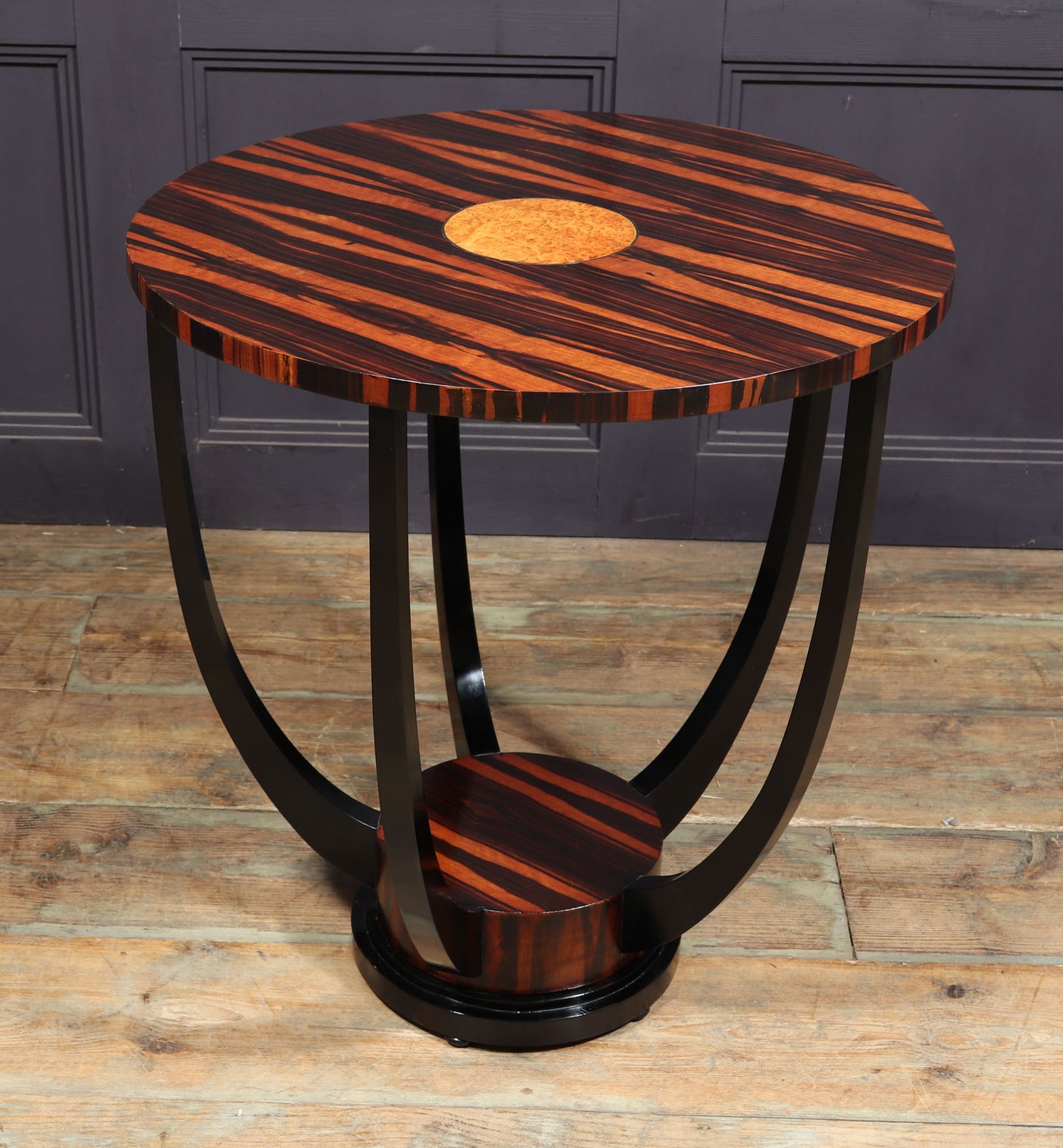 French Art Deco Macassar Ebony side Table