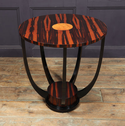 French Art Deco Macassar Ebony side Table