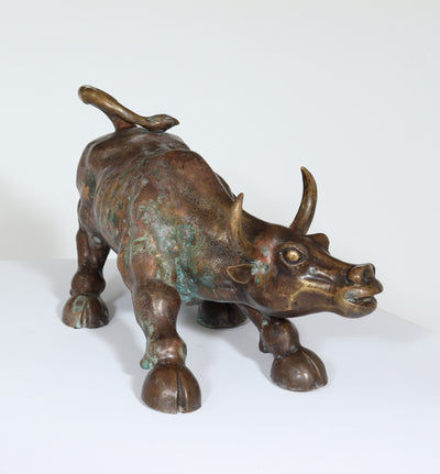 Bronze Charging Bull Sculpture