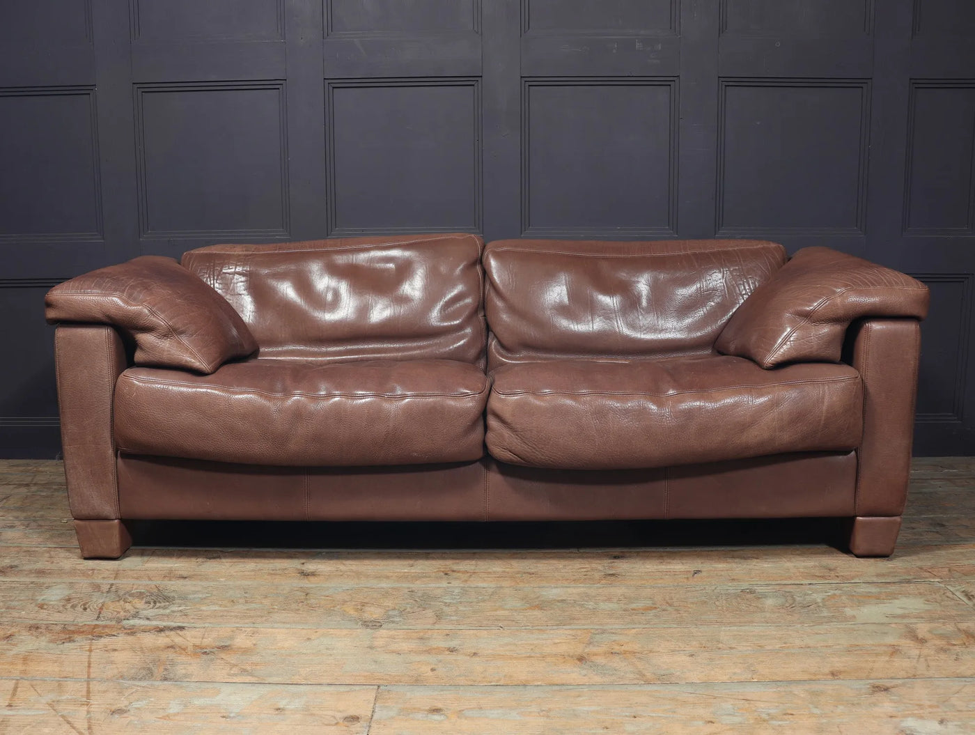 A Brown leather DS17 Sofa by DeSede