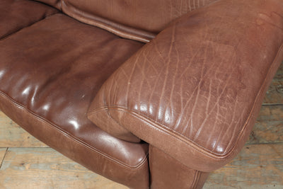 A Brown leather DS17 Sofa by DeSede