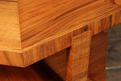 A French Art Deco Octagonal Coffee Table in Walnut