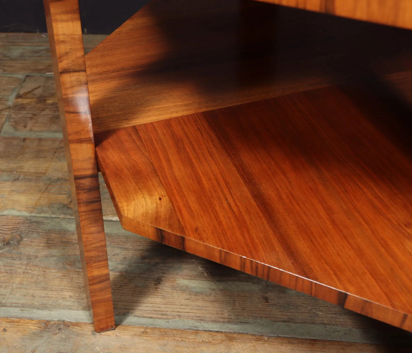 A French Art Deco Octagonal Coffee Table in Walnut