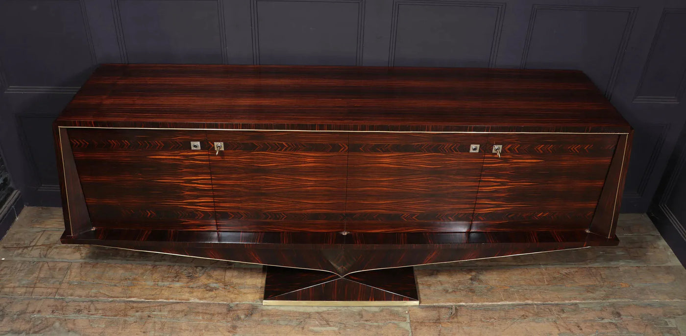 French Mid century Sideboard in Macassar Ebony c 1960