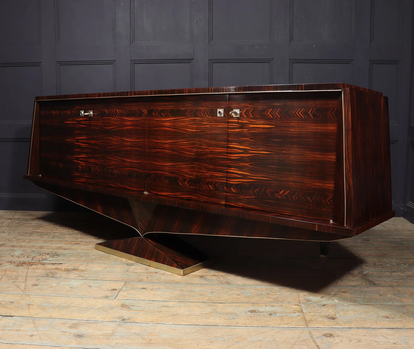 French Mid century Sideboard in Macassar Ebony c 1960