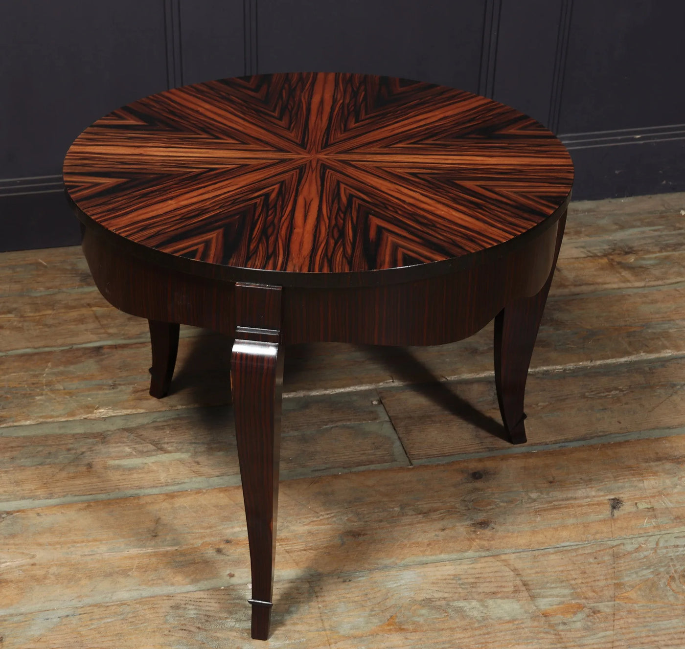 French Art Deco Coffee Table in Macassar Ebony