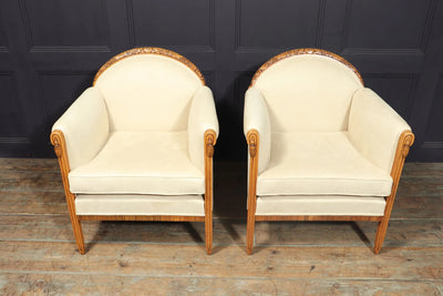 French Art Deco Armchairs by Paul Follot